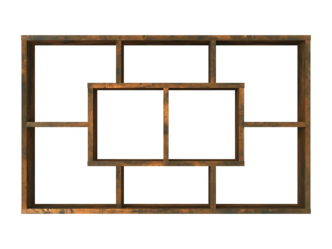 Mensola a Muro Rovere Fumo 85x16x52,5 cm in Legno Multistrato