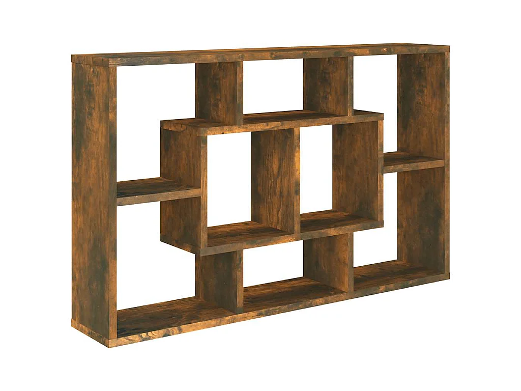 Wandregal Räuchereiche 85x16x52,5 cm Holzwerkstoff