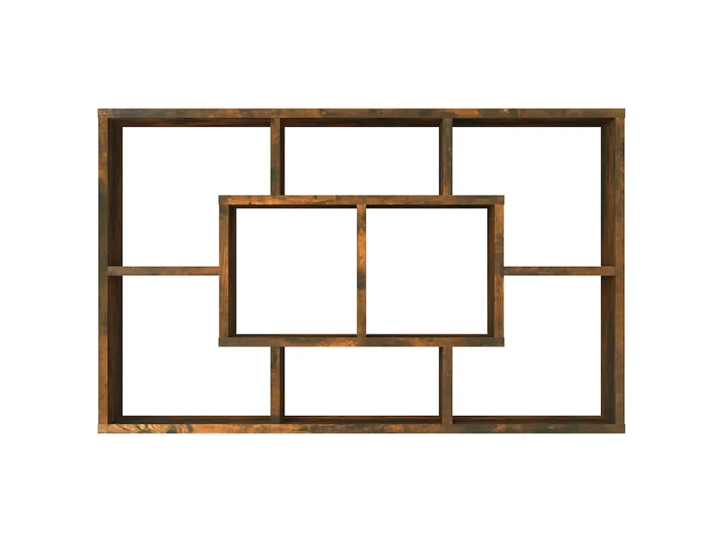 Étagère murale Chêne fumé 85x16x52,5 cm Bois d'ingénierie
