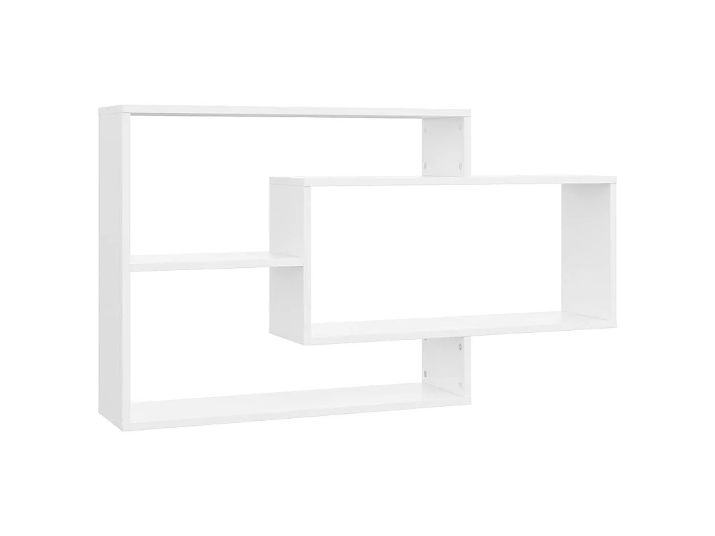 Prateleiras de parede 104x20x58,5cm derivados de madeira branco