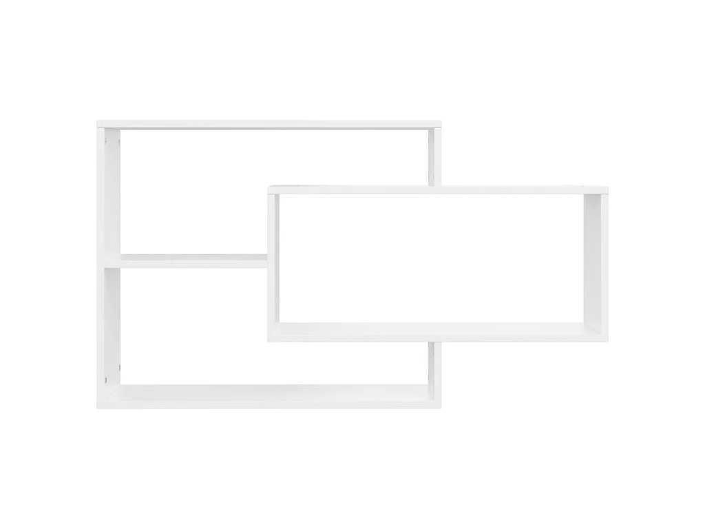 Prateleiras de parede 104x20x58,5cm derivados de madeira branco