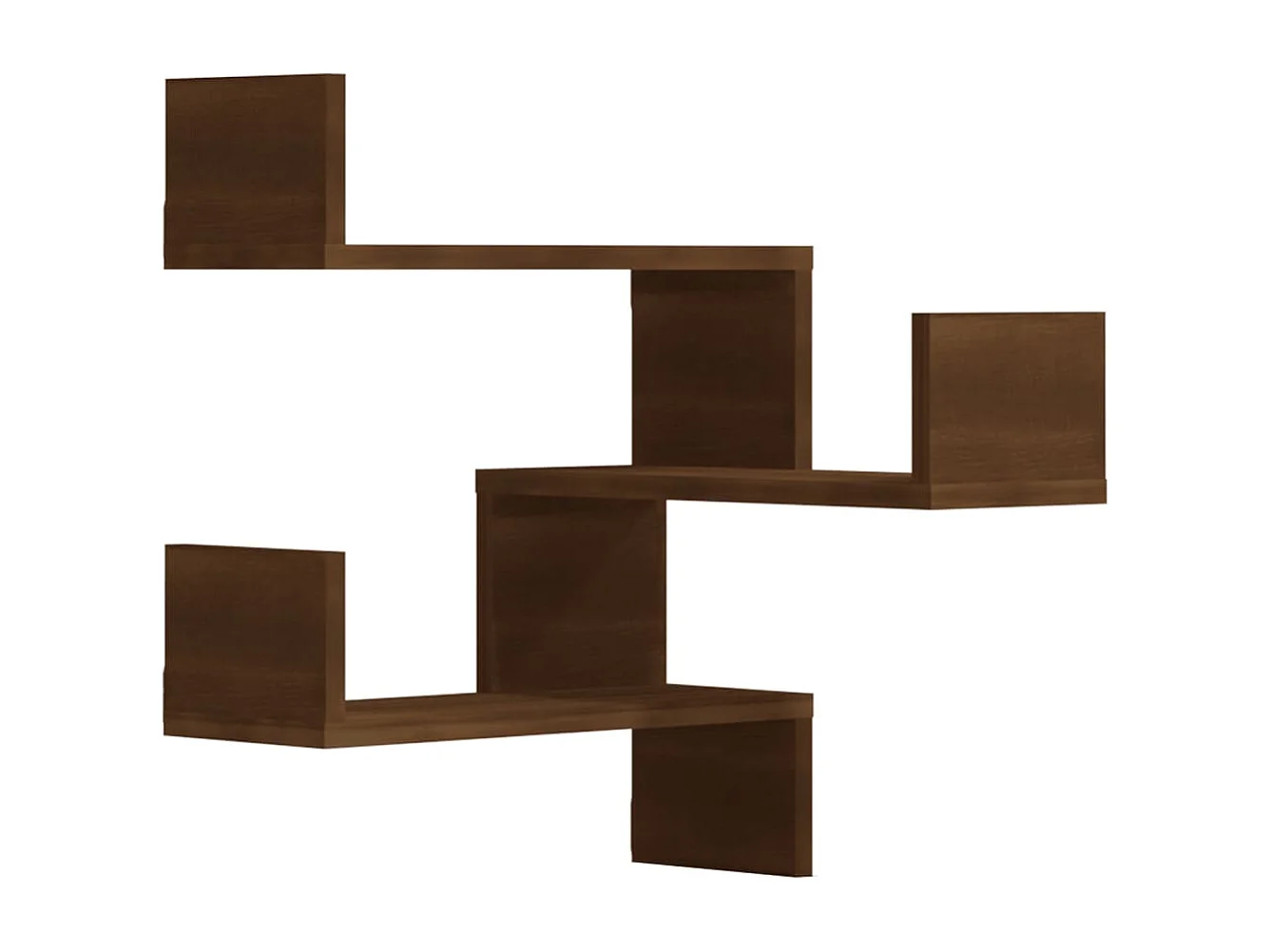 Estante canto 2pcs 40x40x50cm derivados madeira carvalho cast.