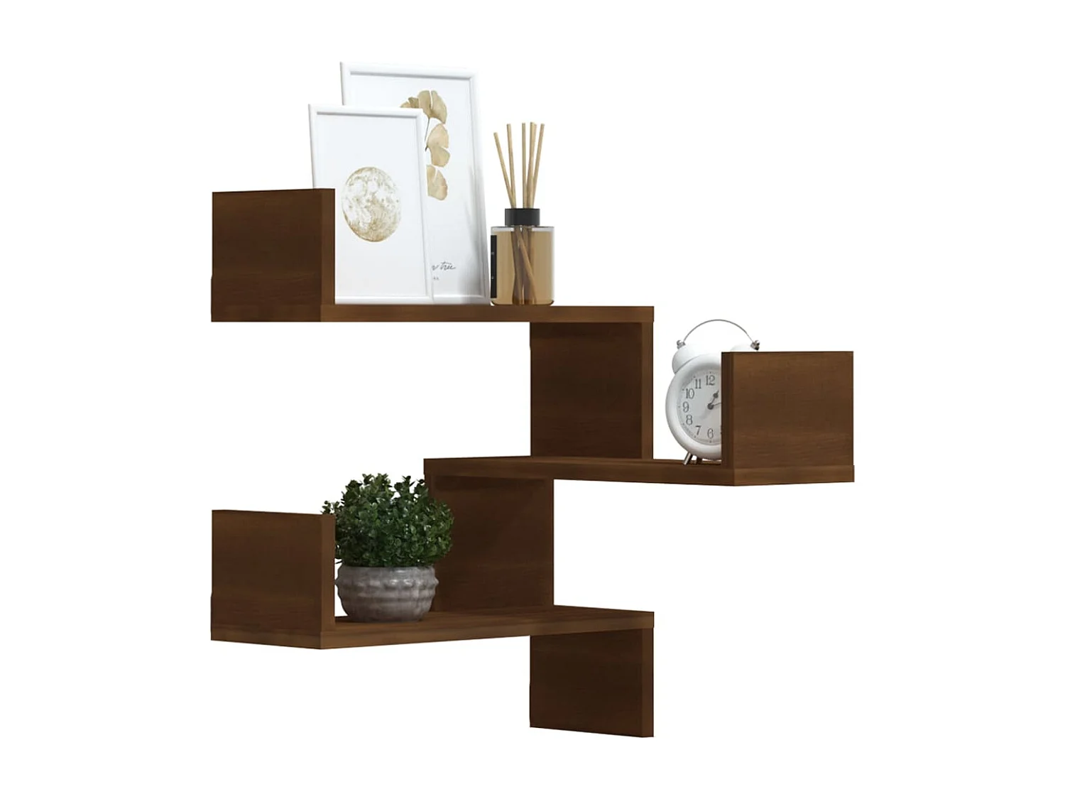 Estante canto 2pcs 40x40x50cm derivados madeira carvalho cast.