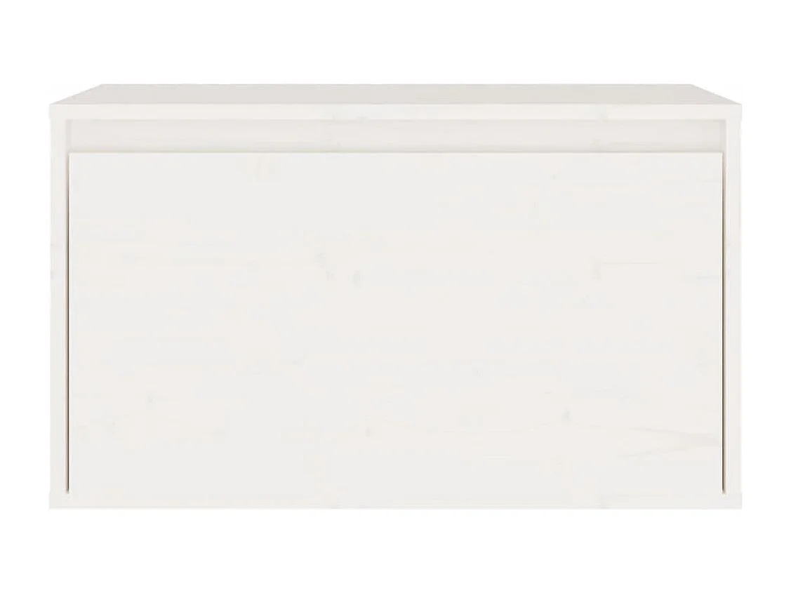 Armoire murale Blanc 60x30x35 cm Bois de pin massif