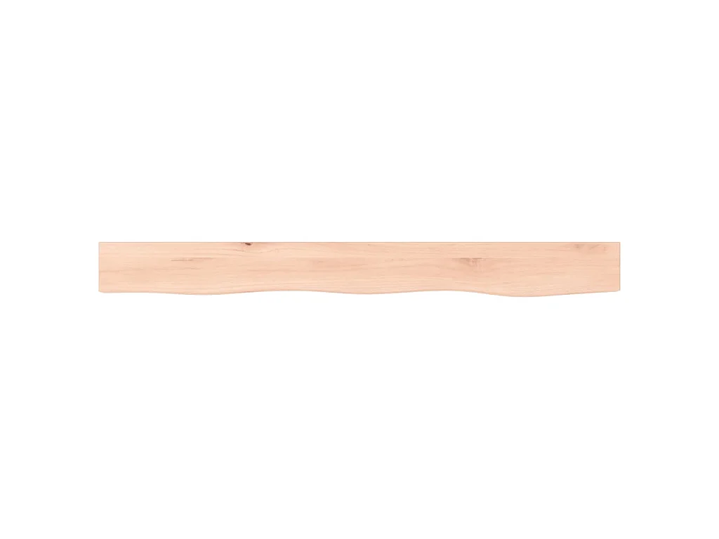 Ripiano a Parete 100x10x4 cm Legno Massello Rovere Non Trattato