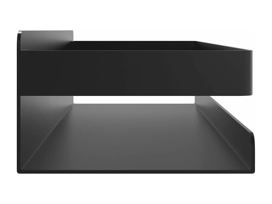 Étagère de douche noir mat acier inoxydable 304 brossé