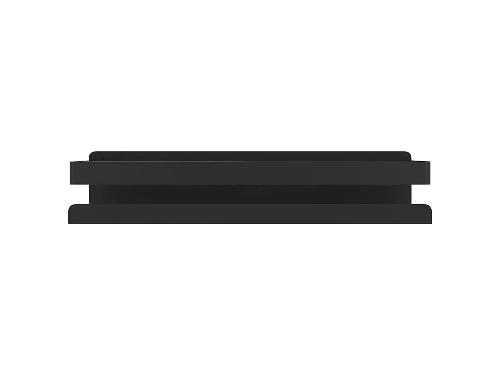 Étagère de douche noir mat acier inoxydable 304 brossé
