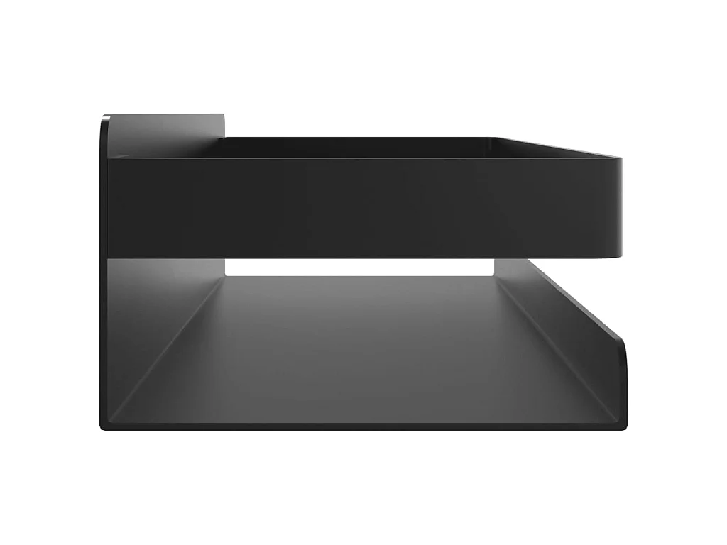 Étagère de douche noir mat acier inoxydable 304 brossé
