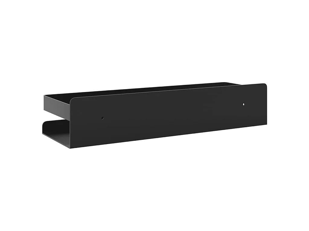 Étagère de douche noir mat acier inoxydable 304 brossé