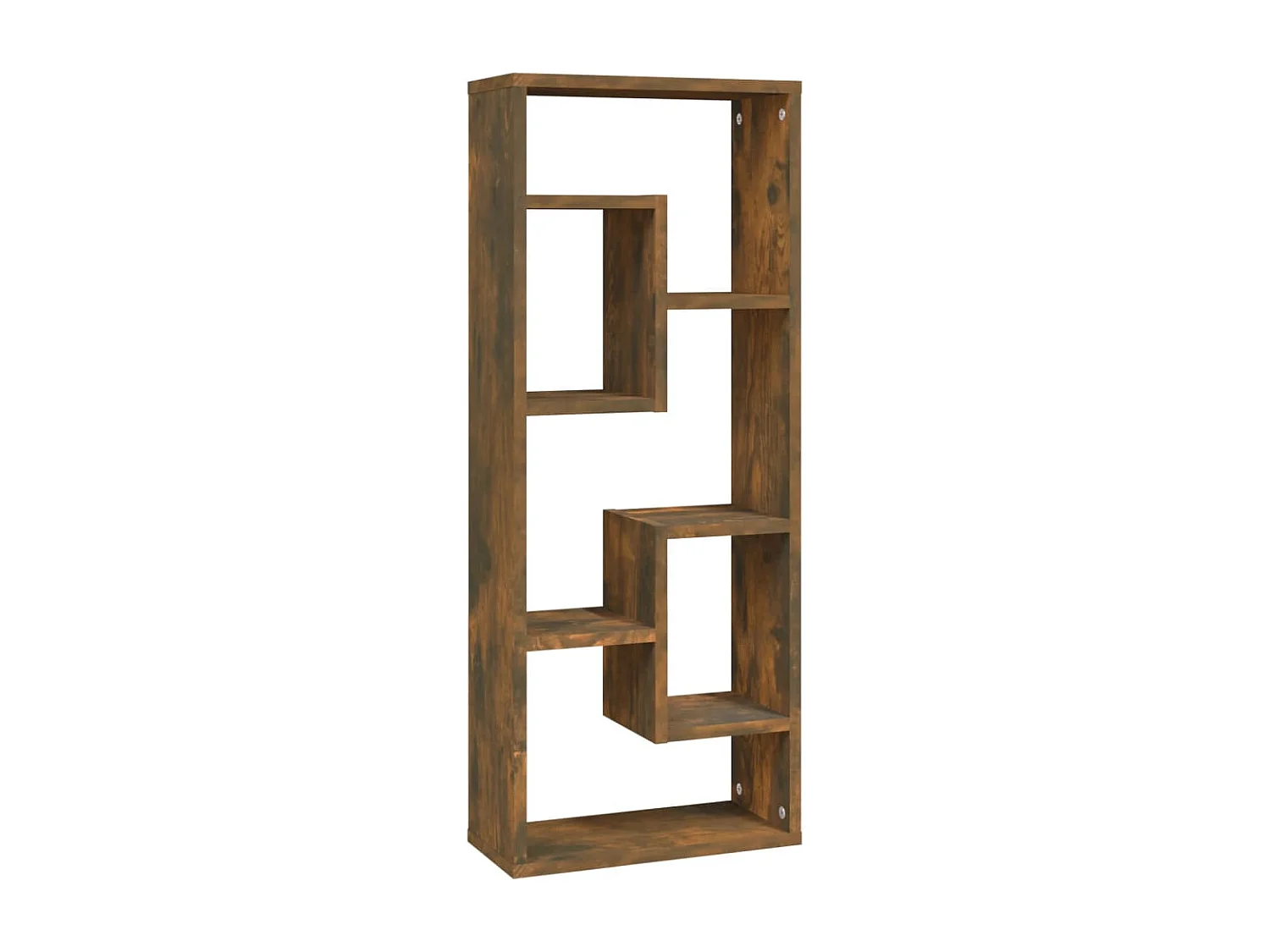 Mensola a Muro Rovere Fumo 36x16x90 cm in Legno Multistrato