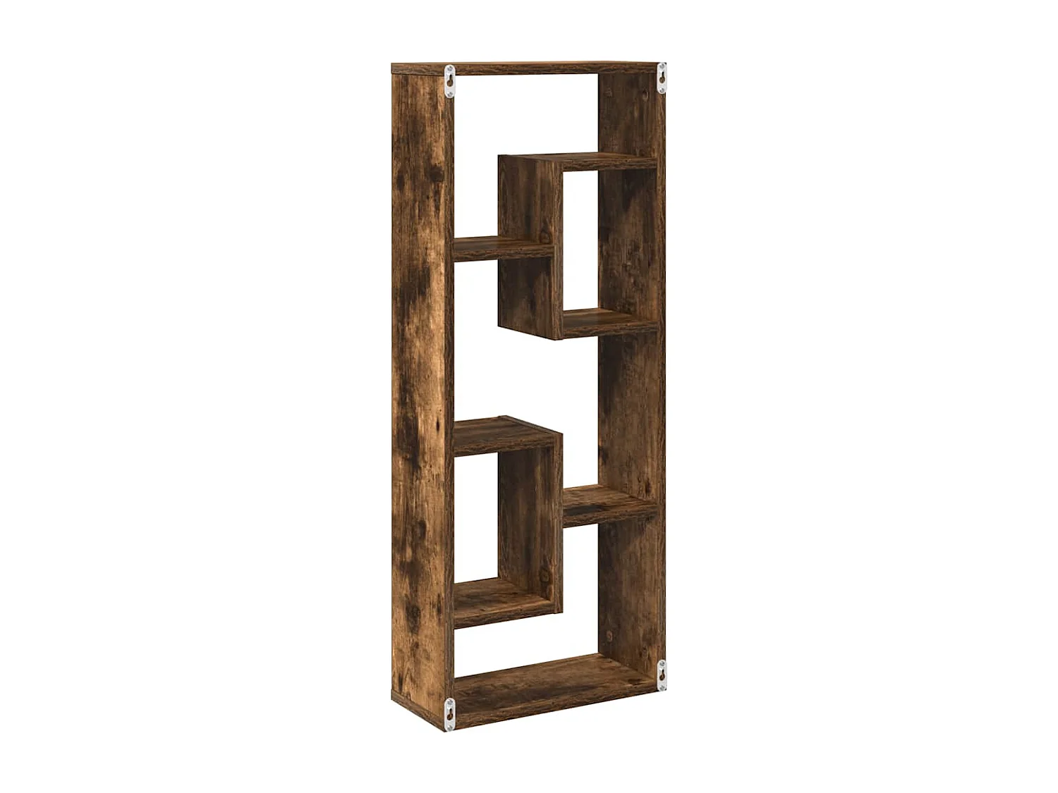 Étagère murale Chêne fumé 36x16x90 cm Bois d'ingénierie