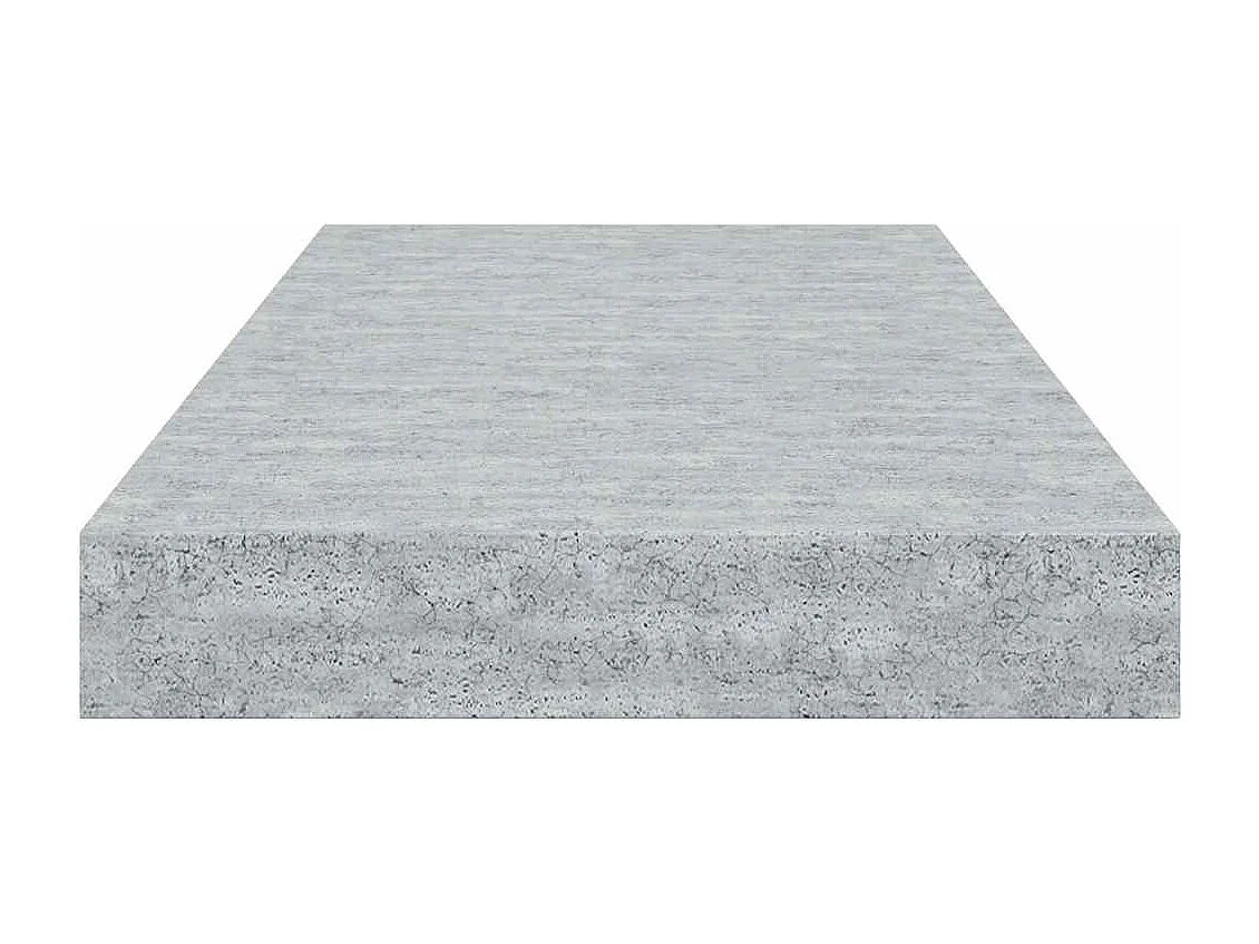 Étagères murales flottantes 4 pcs gris béton 50x23x3,8 cm MDF