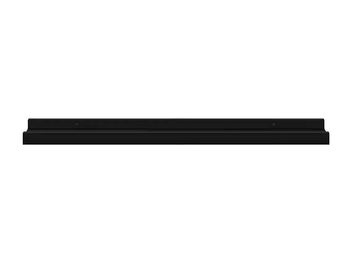 Wandschappen 4 st 60x9x3 cm zwart