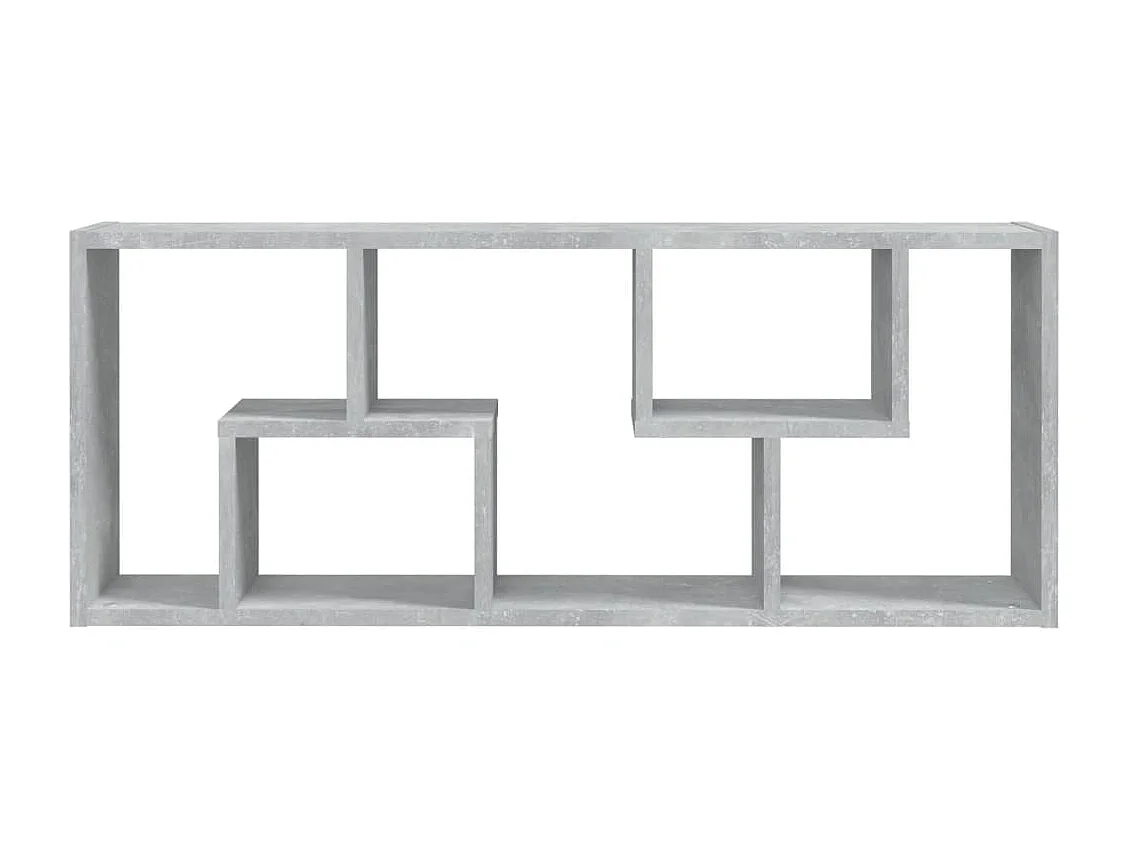 Wandregal Betongrau 36x16x90 cm Holzwerkstoff