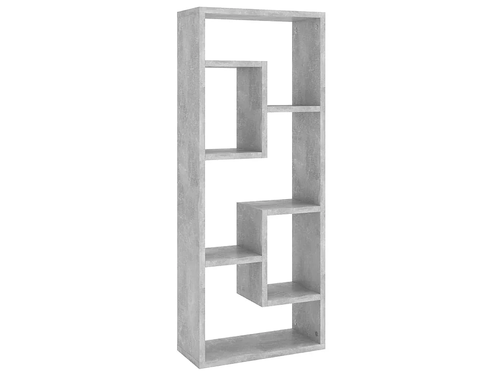 Wandregal Betongrau 36x16x90 cm Holzwerkstoff