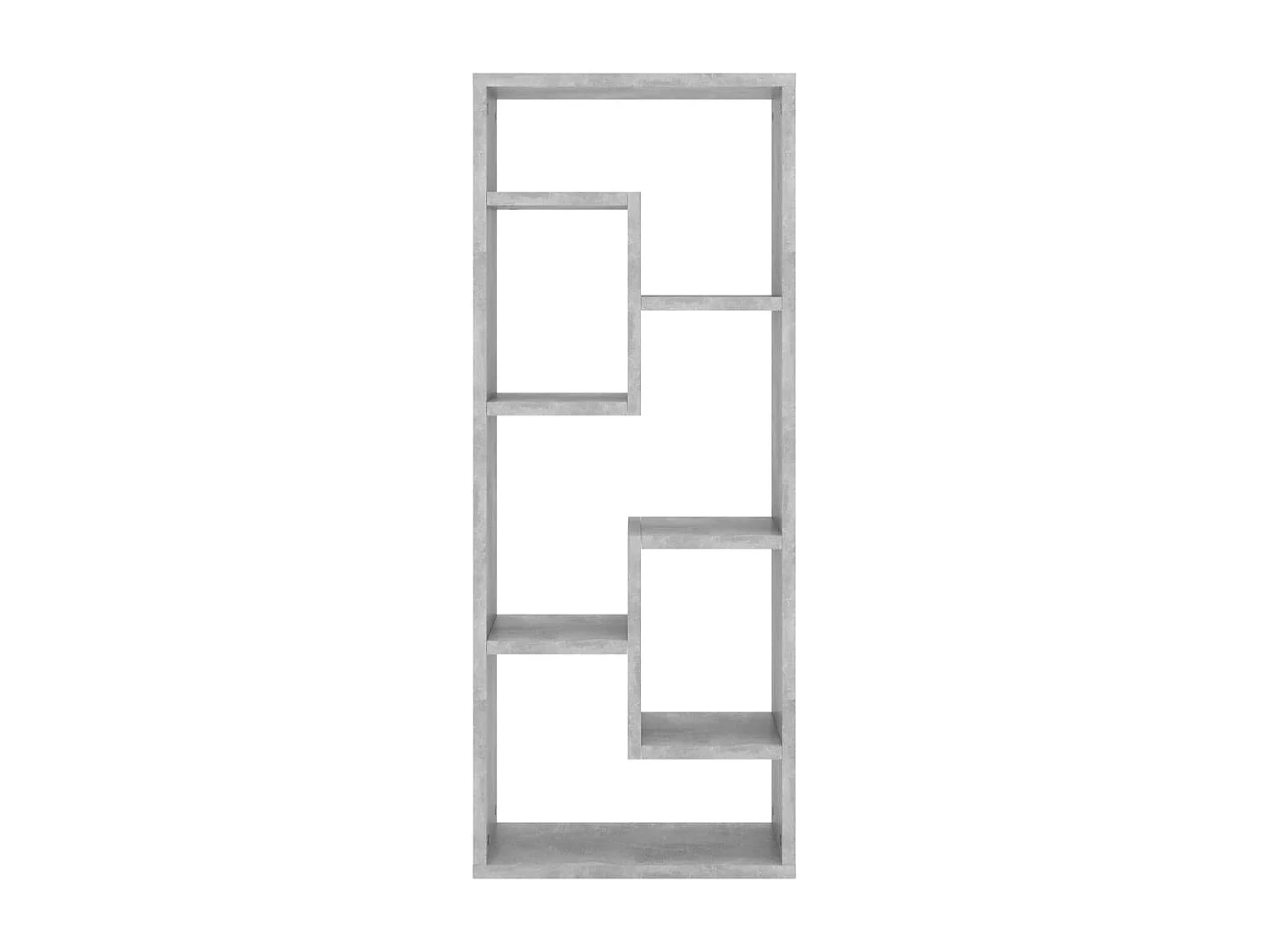 Wandregal Betongrau 36x16x90 cm Holzwerkstoff
