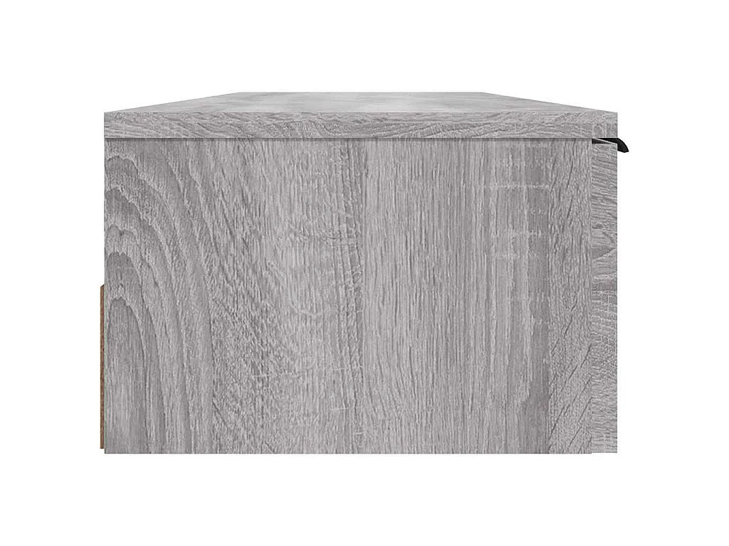 Wandkast 102x30x20 cm bewerkt hout grijs sonoma eikenkleurig