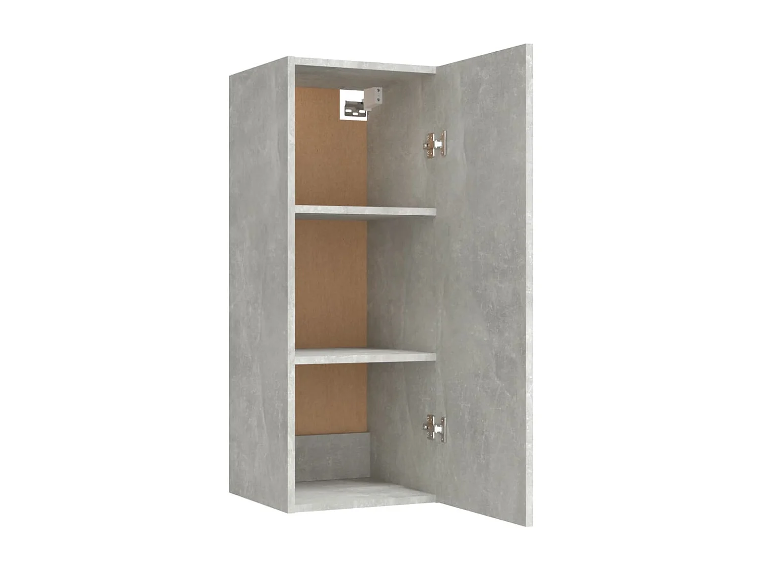 Wandschrank Betongrau 34,5x34x90 cm Holzwerkstoff
