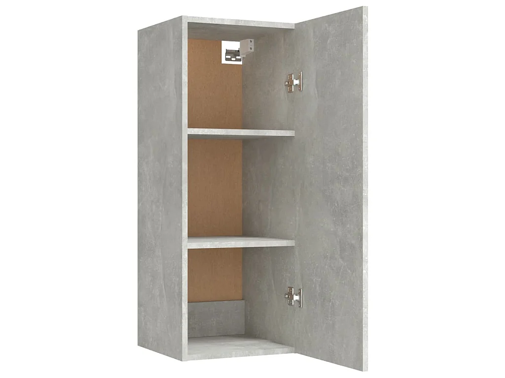 Wandschrank Betongrau 34,5x34x90 cm Holzwerkstoff