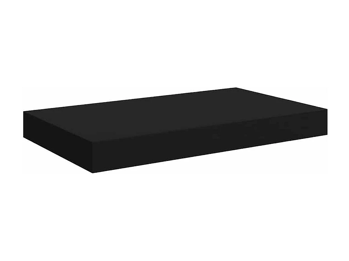 Étagère murale flottante noir 40x23x3,8 cm MDF