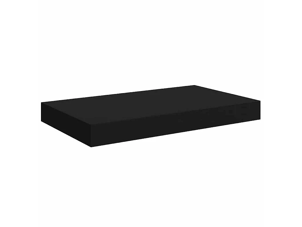 Étagère murale flottante noir 40x23x3,8 cm MDF
