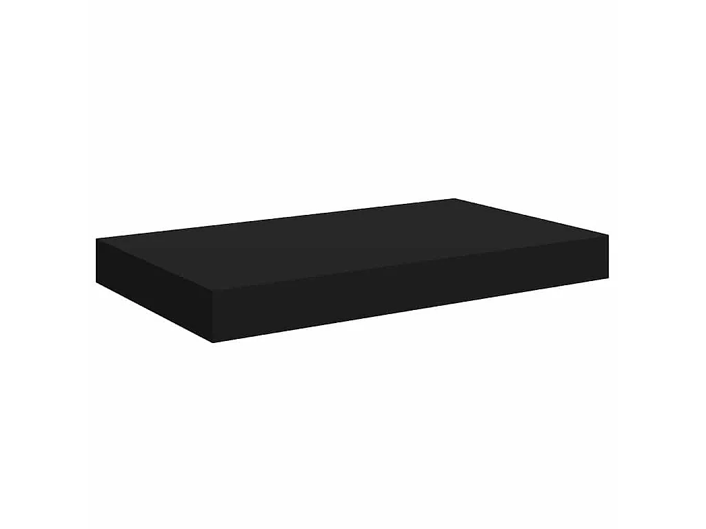 Scaffale a Parete Nero 40x23,5x3,8 cm in MDF