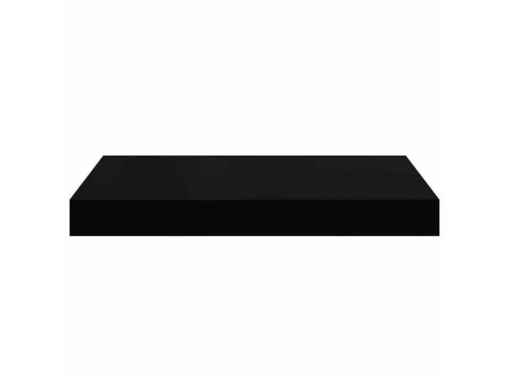 Scaffale a Parete Nero 40x23,5x3,8 cm in MDF