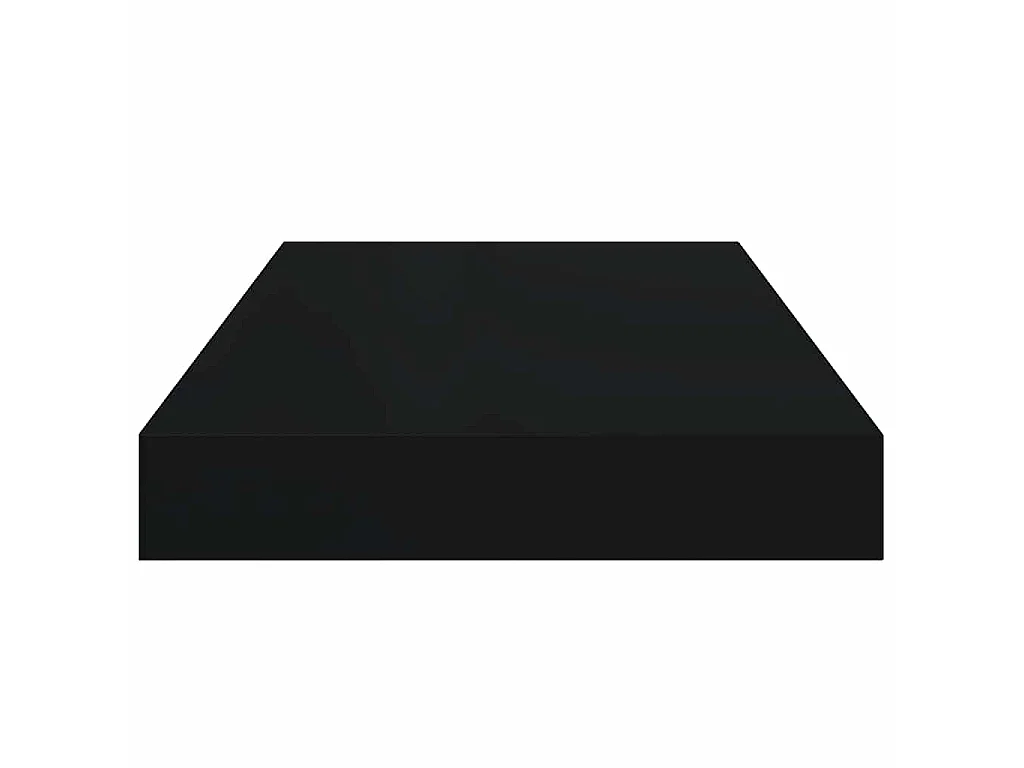 Scaffale a Parete Nero 40x23,5x3,8 cm in MDF
