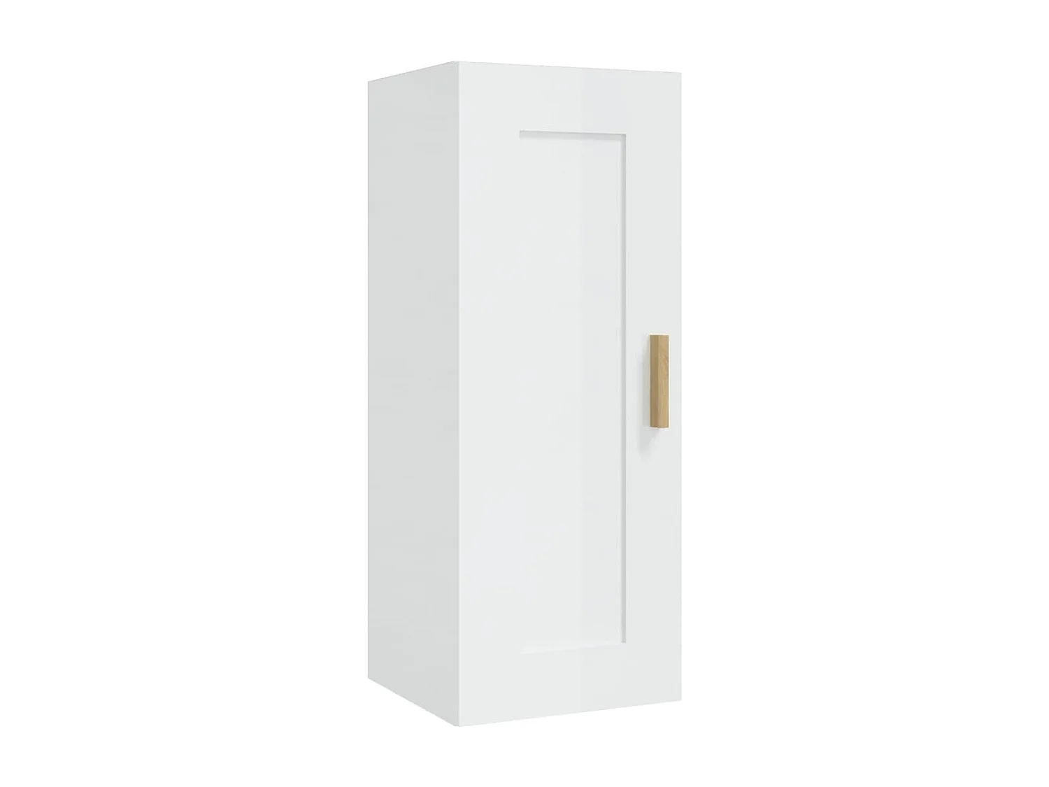 Armoire murale Blanc brillant 35x34x90 cm Bois d'ingénierie