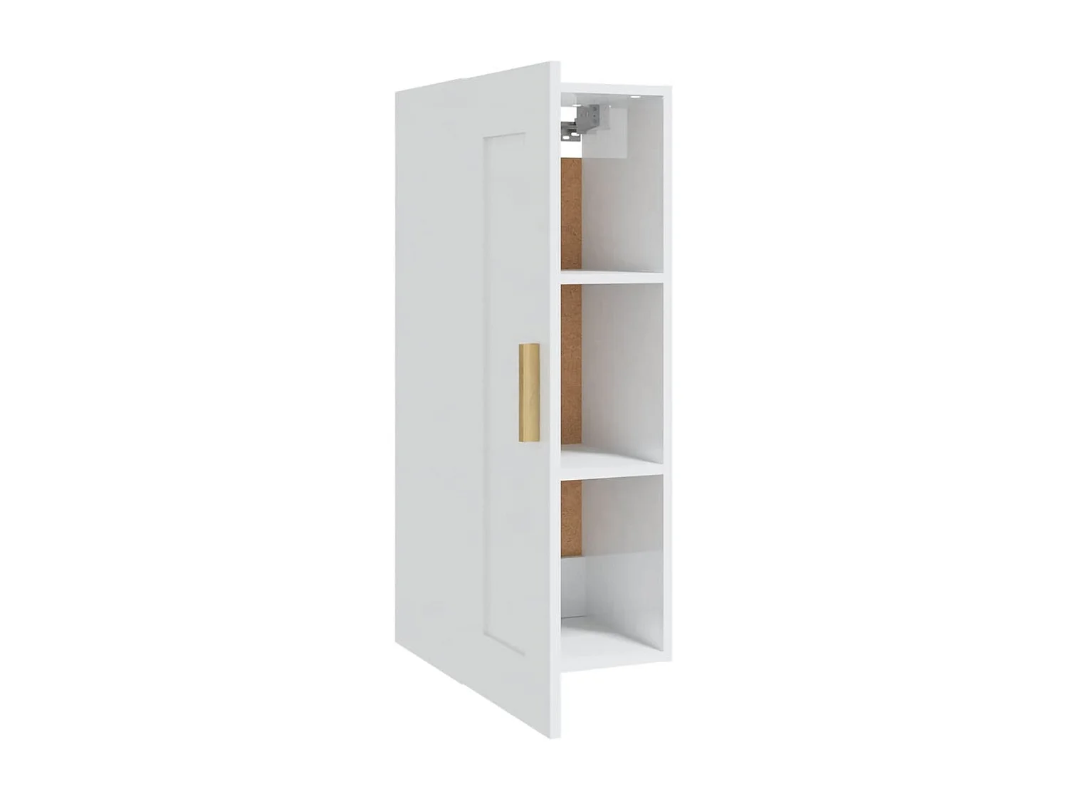 Armoire murale Blanc brillant 35x34x90 cm Bois d'ingénierie