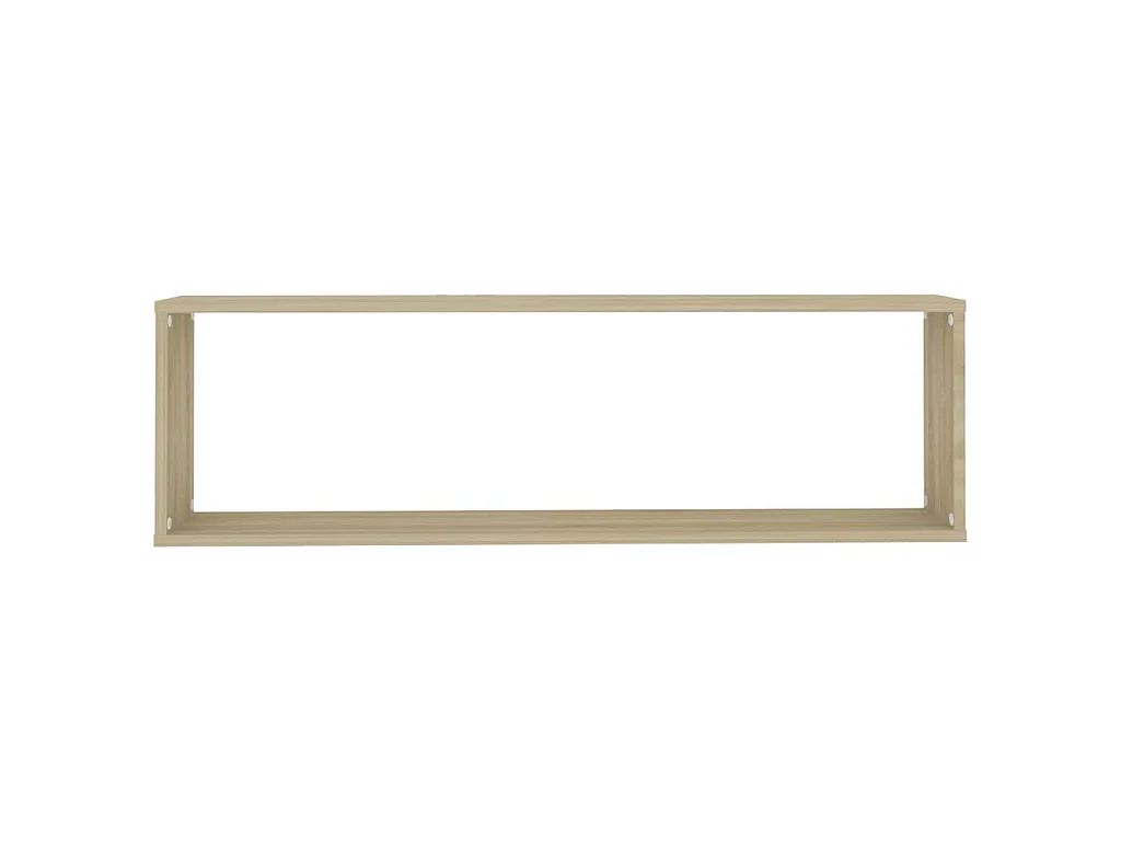 Étagères cube murales 4 pcs chêne sonoma bois d'ingénierie