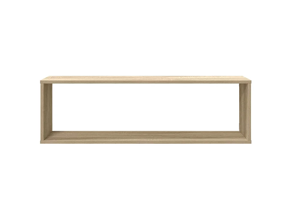 Étagères cube murales 4 pcs chêne sonoma bois d'ingénierie
