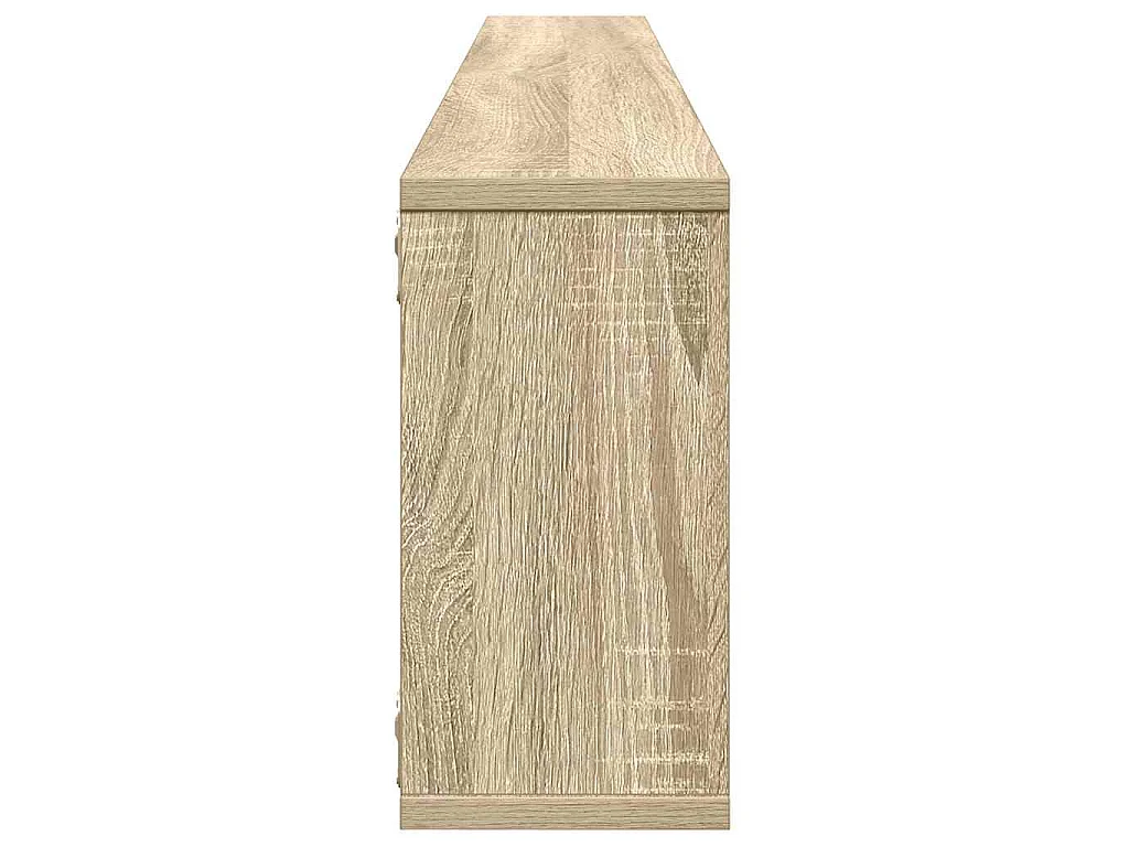 Étagères cube murales 4 pcs chêne sonoma bois d'ingénierie