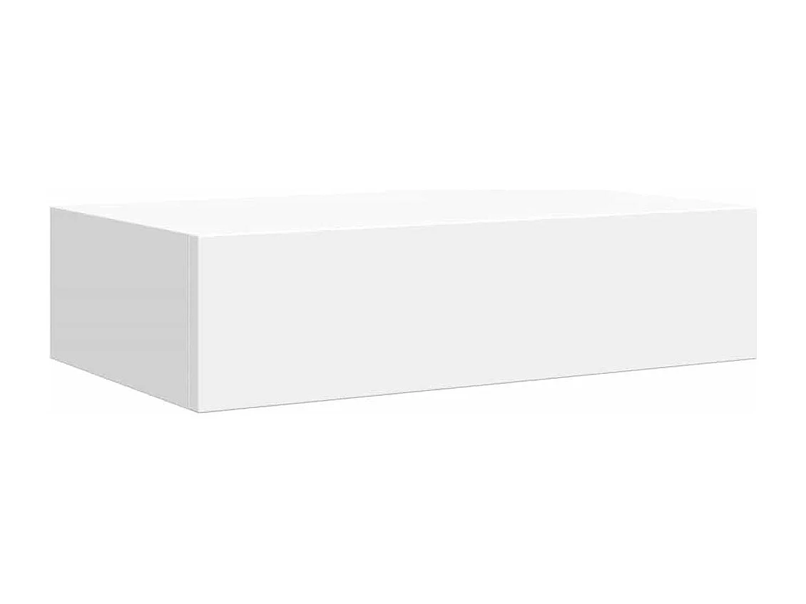 Scaffale con Cassetti da Parete Bianco 40x23,5x10 cm in MDF