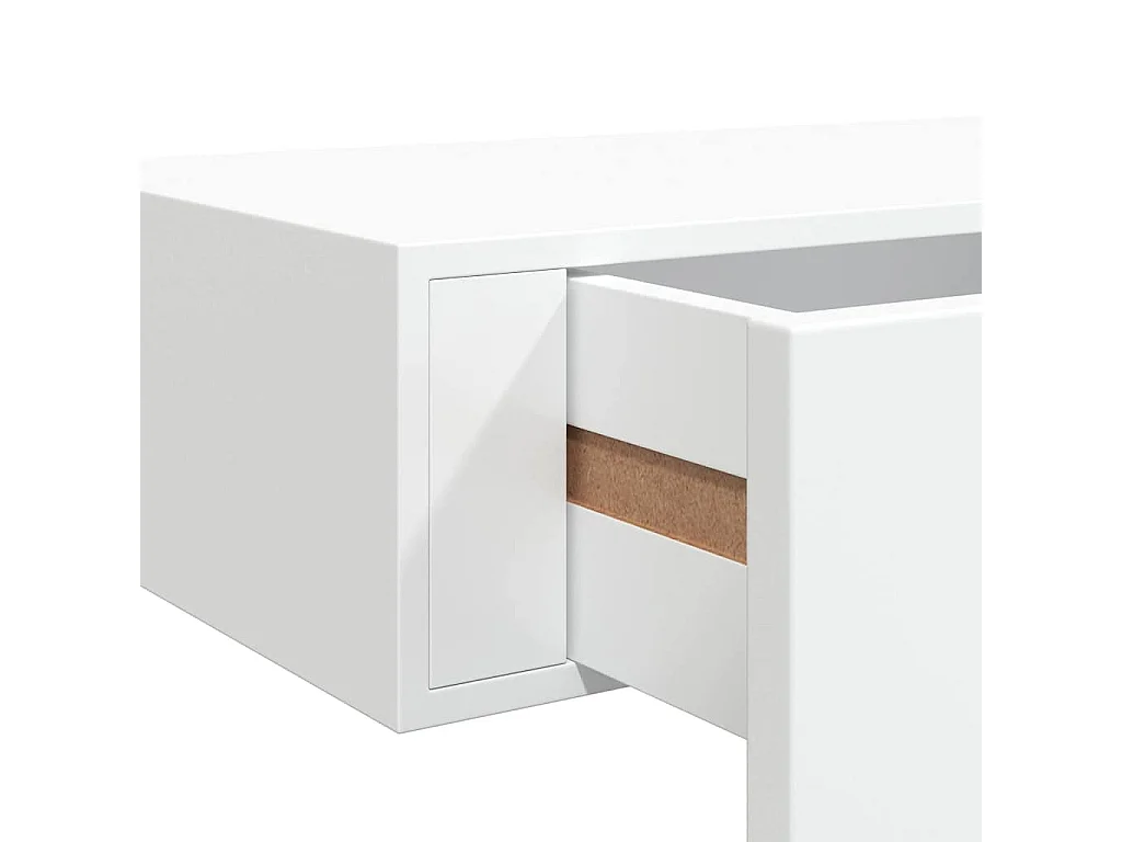 Scaffale con Cassetti da Parete Bianco 40x23,5x10 cm in MDF