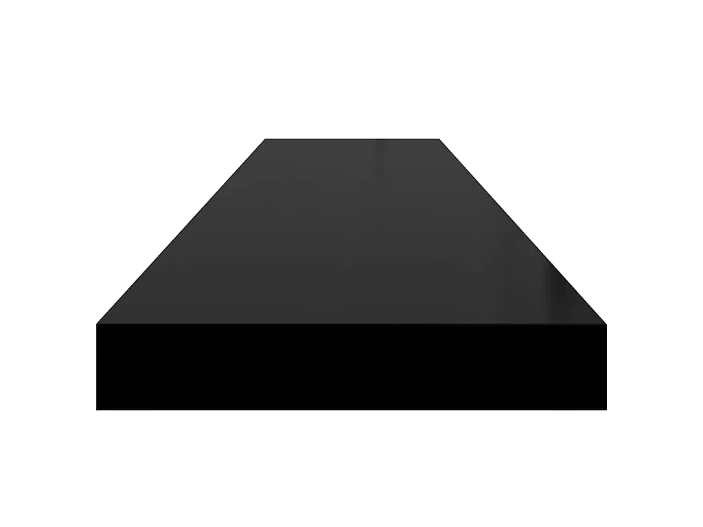 Scaffali a Parete 2 pz Neri 120x23,5x3,8 cm in MDF