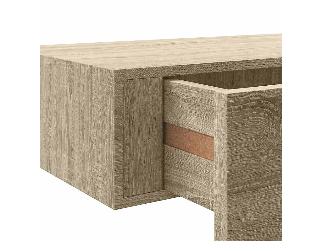 Wandregal mit Schublade Eichen-Optik 40x23,5x10 cm MDF