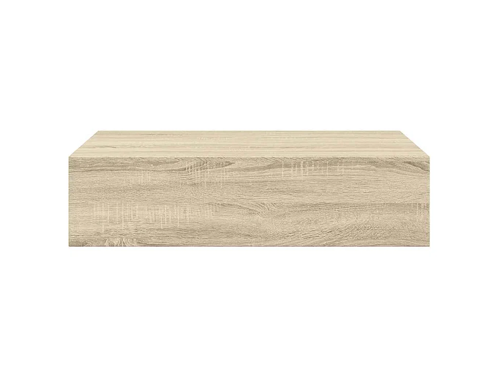 Wandregal mit Schublade Eichen-Optik 40x23,5x10 cm MDF