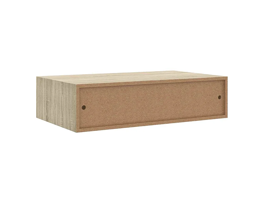 Wandregal mit Schublade Eichen-Optik 40x23,5x10 cm MDF