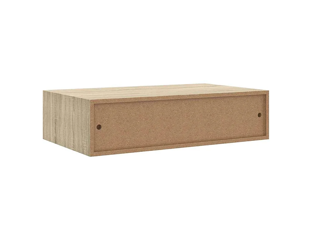 Prateleira de parede com gaveta MDF 40x23,5x10 cm cor carvalho