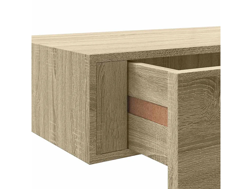 Prateleira de parede com gaveta MDF 40x23,5x10 cm cor carvalho