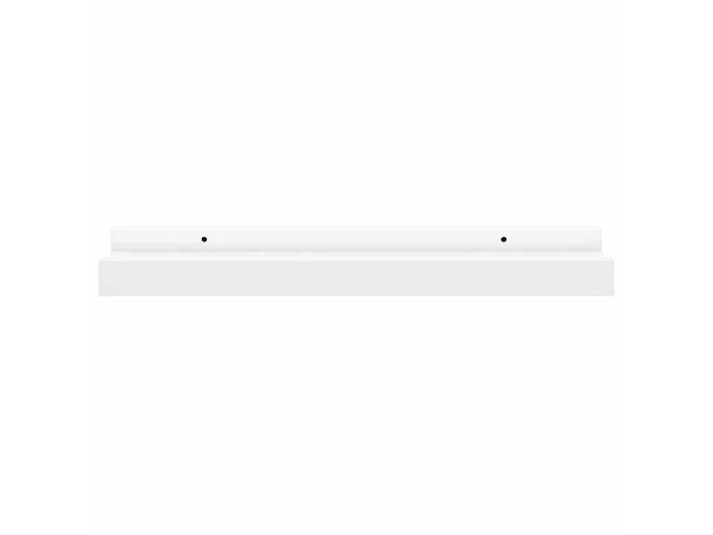 Étagères à rebord pour cadre photo 2 pcs Blanc 40x9x3 cm MDF