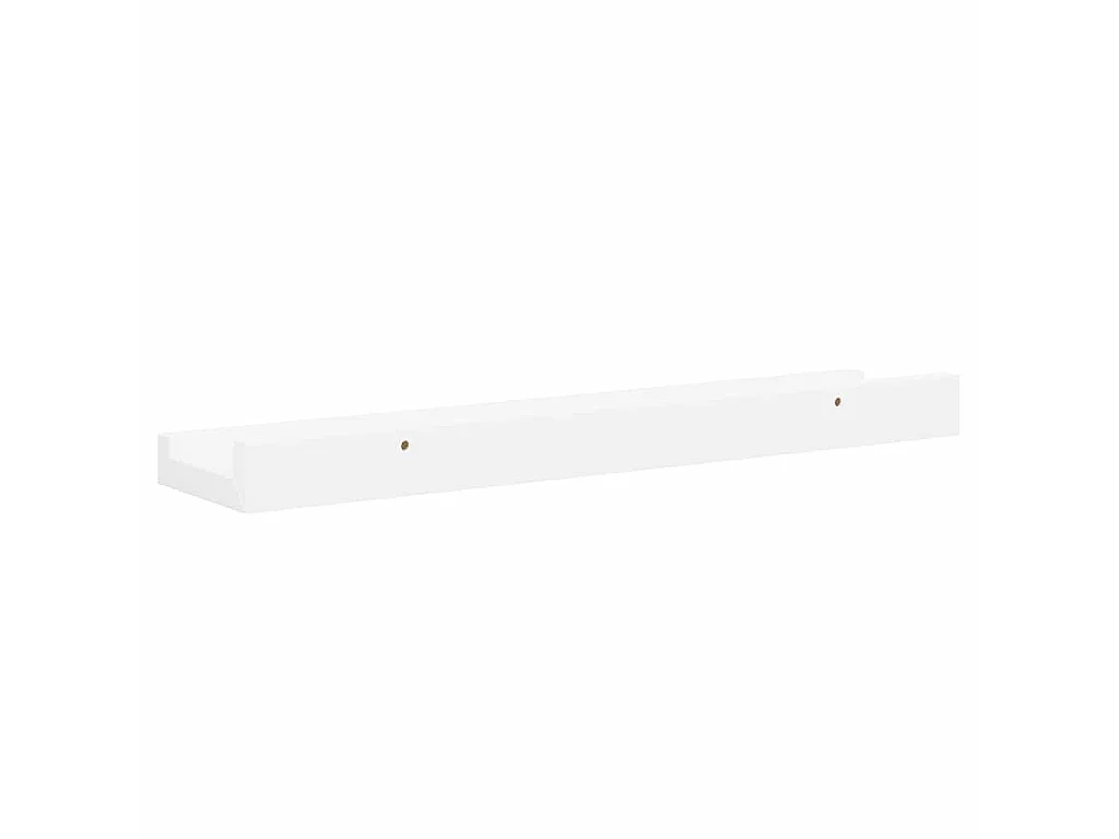 Étagères à rebord pour cadre photo 2 pcs Blanc 40x9x3 cm MDF