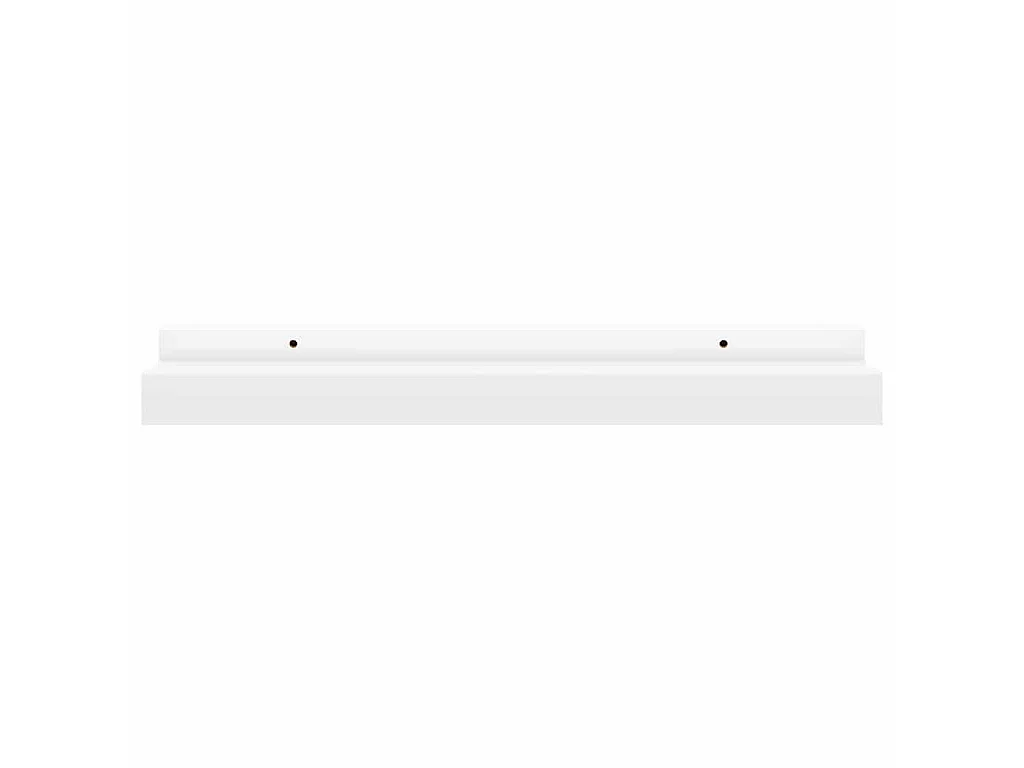 Étagères à rebord pour cadre photo 2 pcs Blanc 40x9x3 cm MDF