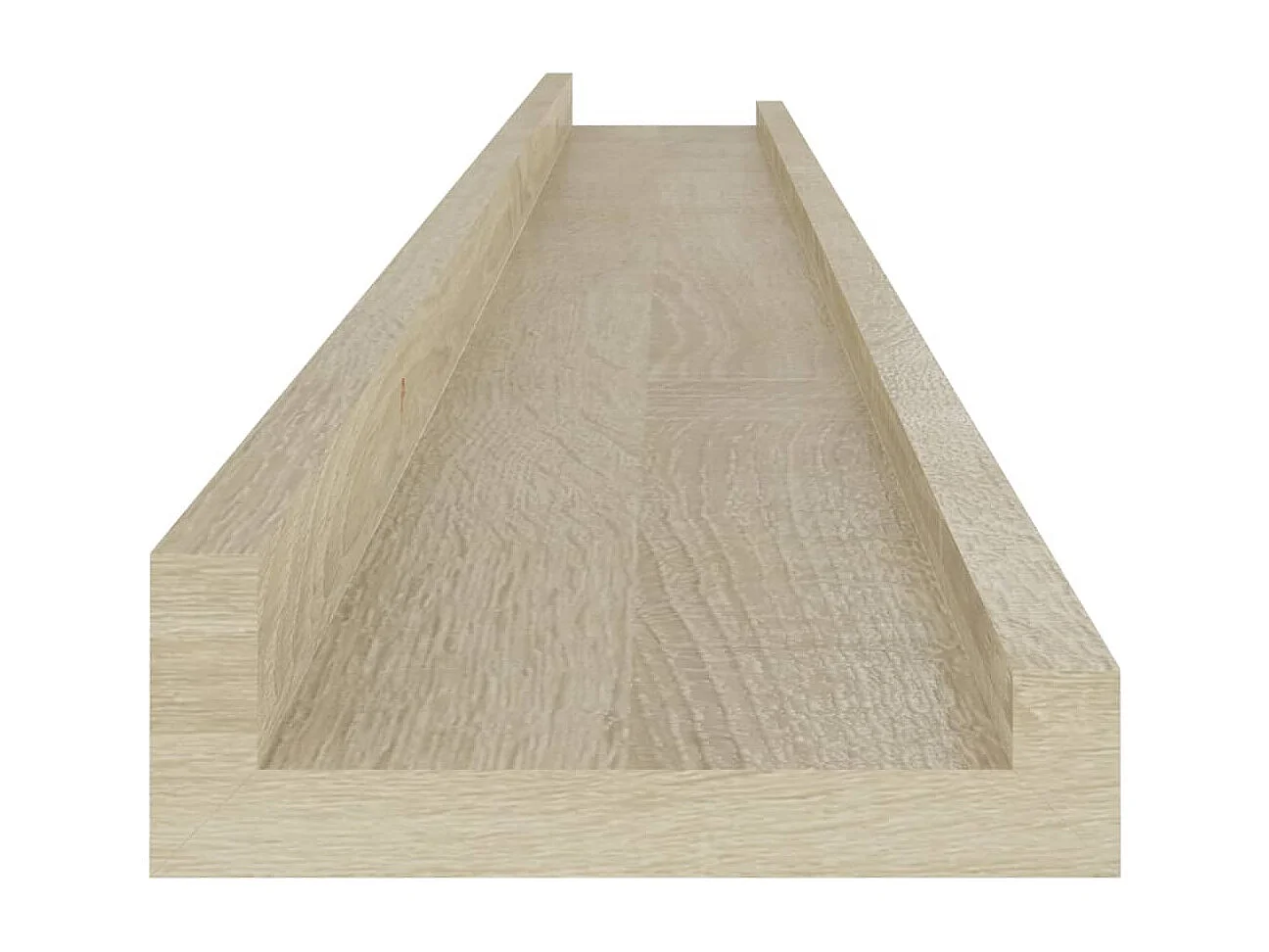 Estantes de pared 4 unidades roble Sonoma 100x9x3 cm