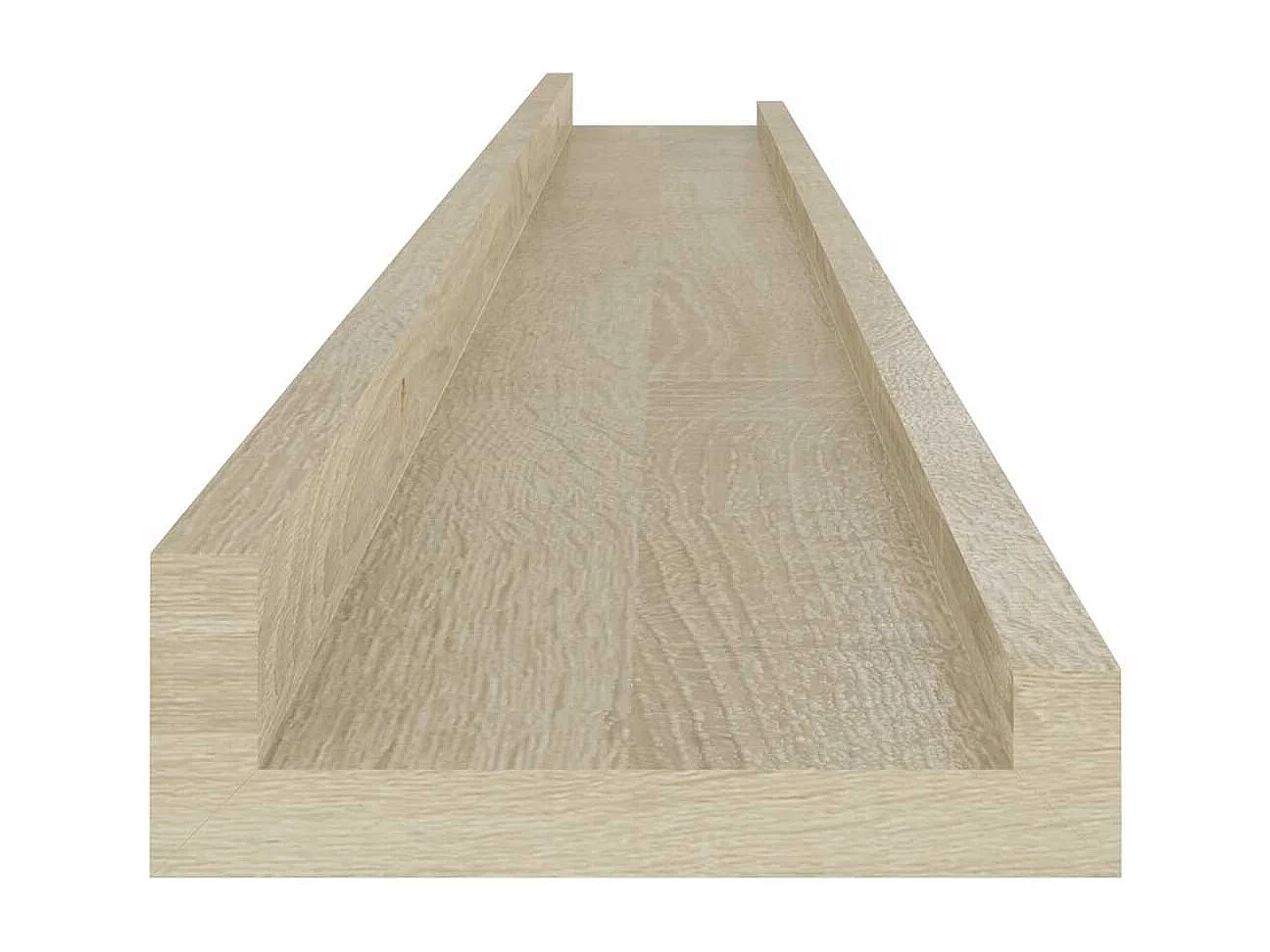 Mensole da Parete 4 pz Rovere Sonoma 100x9x3 cm