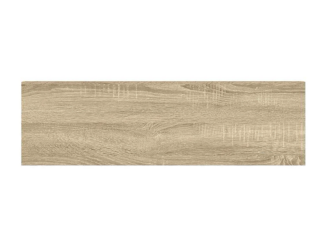 Schweberegale 4 Stk. Eiche und Weiß 90x23,5x3,8 cm MDF