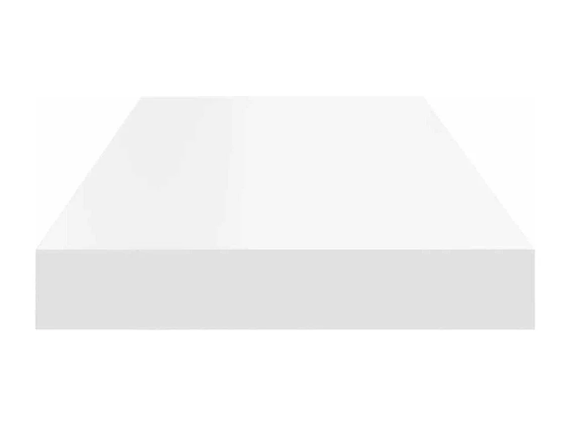 Prateleira de parede suspensa 60x23,5x3,8 cm MDF branco