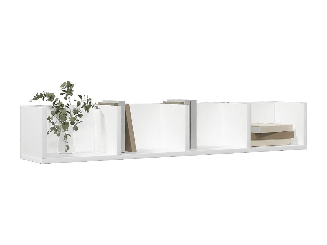 Armário de parede 99x18x16,5 cm derivados de madeira branco