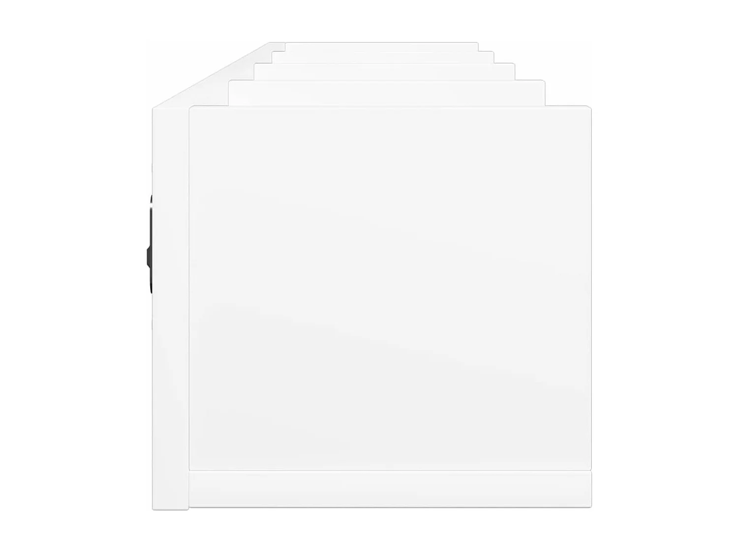 Armário de parede 99x18x16,5 cm derivados de madeira branco